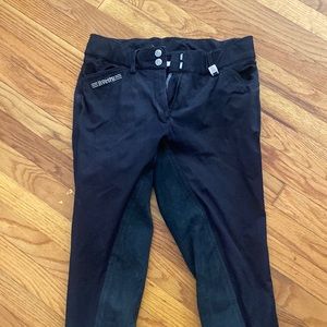 Black riding breeches
